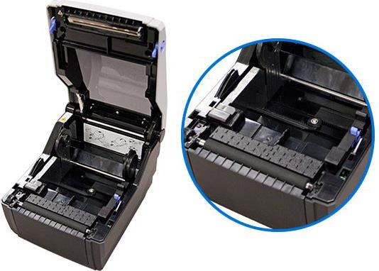 SATO CG408DT Etikettendrucker Thermodirekt 203 x 203 DPI USB RS-232 Schwarz Grau