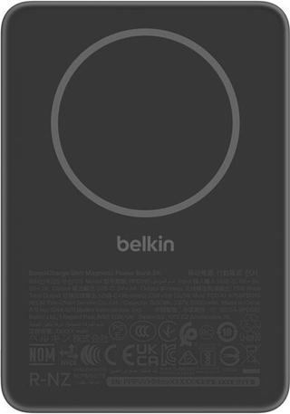 Belkin BoostCharge Slim 5000 mAh Magnetic Powerbank 7,5 W kabellos Schwarz