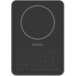 Belkin BoostCharge Slim 5000 mAh Magnetic Powerbank 7,5 W kabellos Schwarz