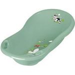 keeeper kids Babywanne "maria Funny Farm", mit Stöpsel, grün nordic-green, mit zwei Ablagefächern, Material: PP, - 1 Stück (1842631506300)