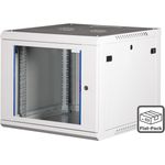 Wirewin 19\" Wandschrank, einteilig, Pro 3nd Generation, Flat-Pack, 600x600mm, hellgrau Schränke (WCAB PS3 600X600X9U FP)