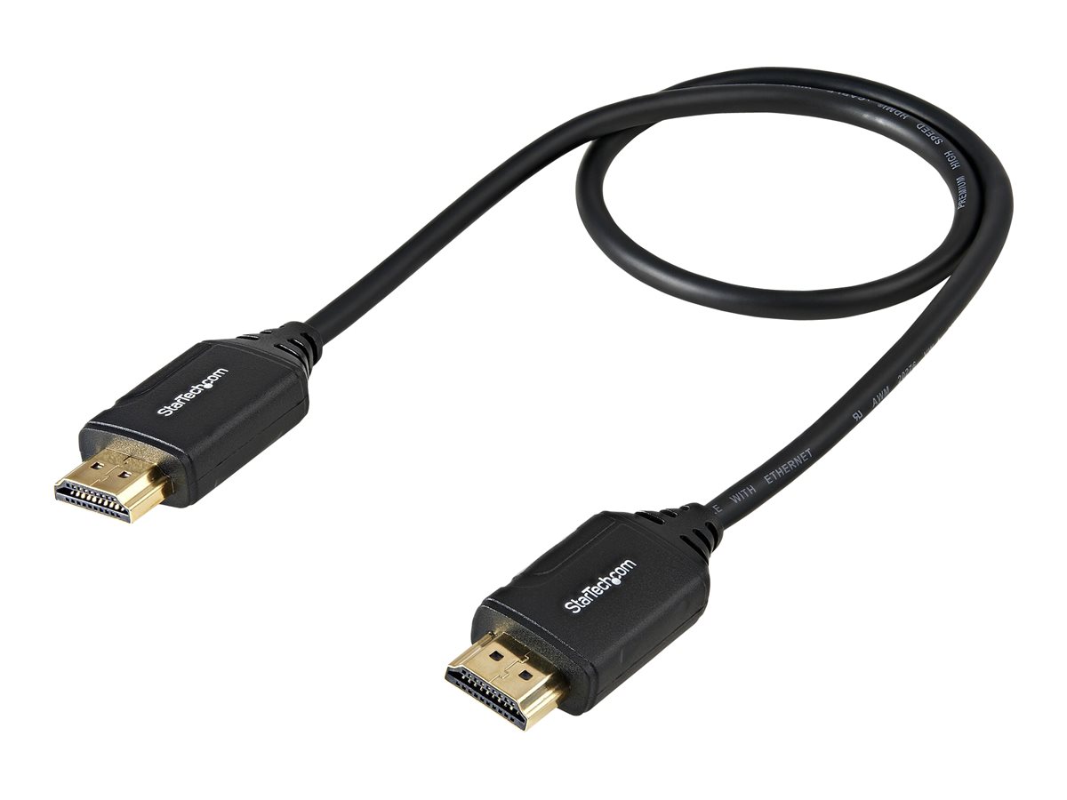 StarTech.com 4K HDMI Kabel 0,5m Premium High Speed mit Ethernet 2.0 Schwarz