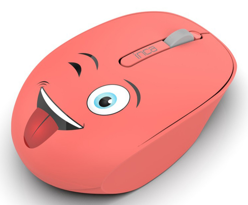 INCA WEENY Kabellose Maus 1200 DPI 3 Tasten 2,4 GHz USB-A Orange