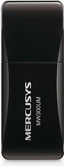 Mercusys MW300UM Netzwerkkarte USB 300 Mbit/s Eingebaut (MW300UM)