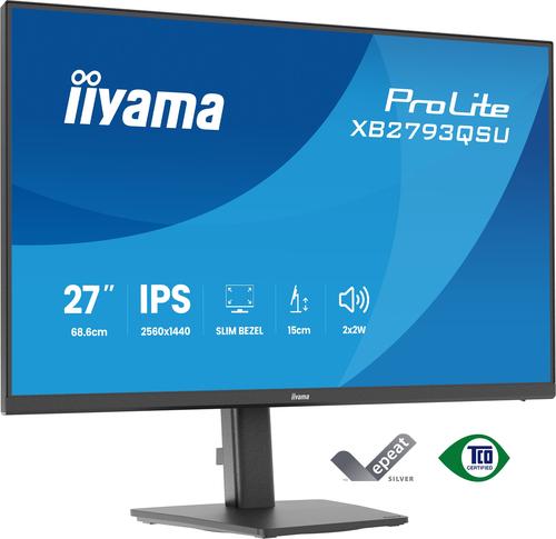IIYAMA 68.6cm (27") XB2793QSU-B1 16:9 HDMI+DP+2xUSB IPS (XB2793QSU-B1)