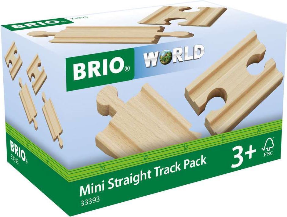 BRIO Mini Straight Track pack maßstabsgetreue modell ersatzteil & zubehör (63339300)