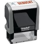 Trodat Textstempel 4912 gr gebucht (4912Office4.0 G)