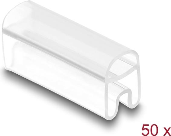 Delock Kabelmarkierer für Kabeldurchmesser 2 - 4 mm 50 Stück transparent (80950)