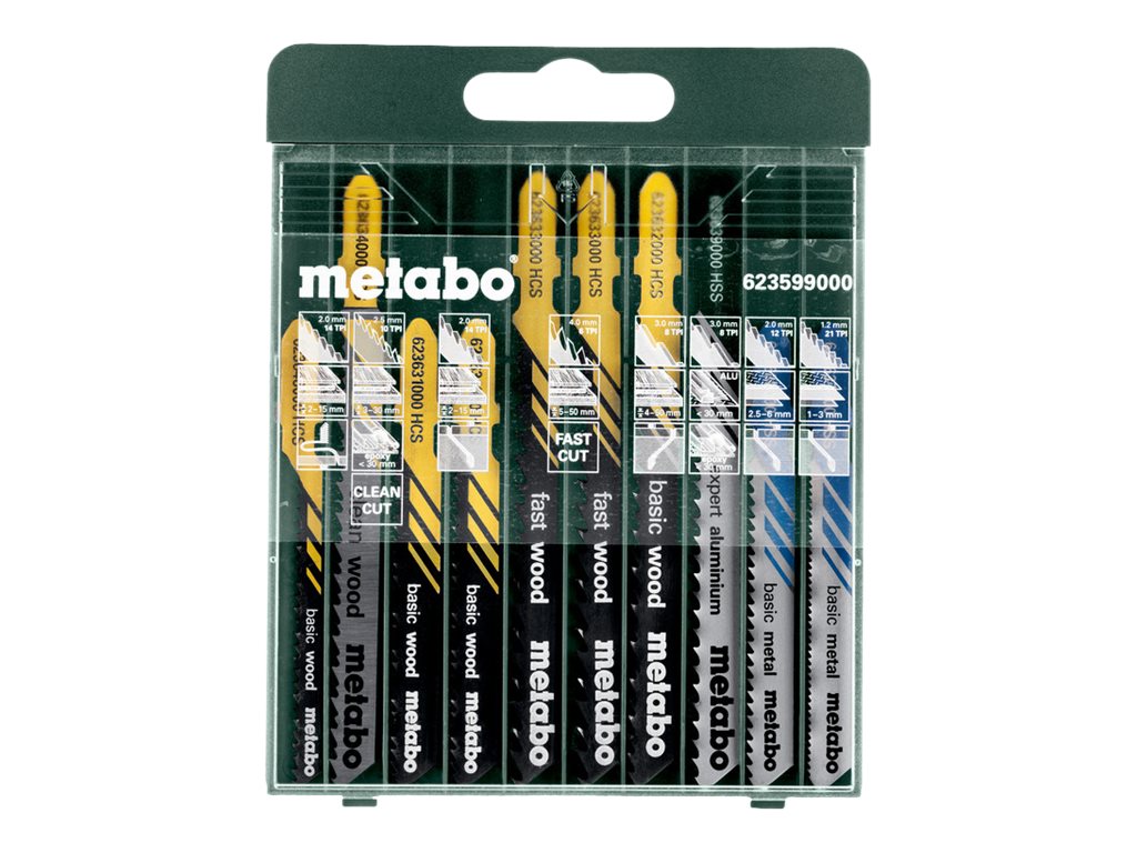 Metabo SP Stichsägeblatt-Set 10-teilig für Holz, Metall und Kunststoff