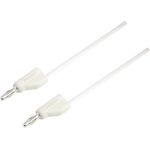 VOLTCRAFT Messleitung [Stecker 4 mm - Stecker 4 mm] 1.5 m Weiß MSB-300 (MSB-300-1.5-WS)