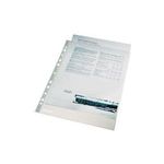 Esselte Prospekthülle Premium, A4, PP, glasklar, 0,10 mm oben offen, dokumentenecht, Eurolochung, verstärkter - 1 Stück (56093)