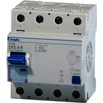 Doepke 09134911. Eingangsspannung: 150 - 250 V, Nennstrom: 40 A. Schutzschaltertyp: Residual-current device, Typ: A-type, Schaltleistung: 10000 A. Breite: 72 mm, Tiefe: 75 mm, Höhe: 85 mm (09134911)