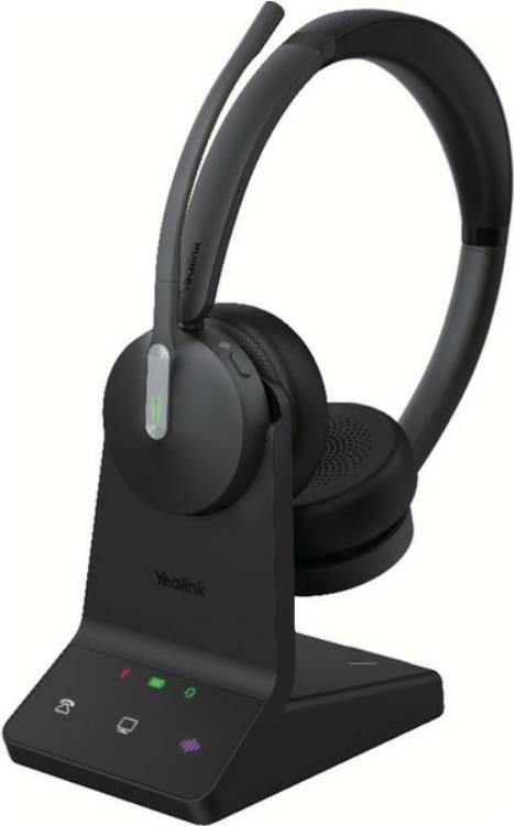 Yealink WH64 Dual Teams Kopfhörer Kabellos Kopfband Büro/Callcenter Mikro-USB Bluetooth Schwarz (1208674)