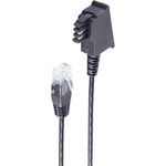 Shiverpeaks DSL Anschlusskabel [1x TAE-F-Stecker - 1x RJ45-Stecker 8p2c] 3 m Schwarz (BS12-09045)