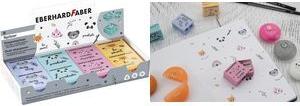 EBERHARD FABER Doppel-Spitzdose Animal, 8er Display aus Kunststoff, geeignet für Standard & Jumbo Blei- & - 8 Stück (585154)