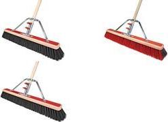 Peggy Perfect Saalbesen mit Stiel "Bulldozer", 600 mm Holzkörper, mit Schraubfix Plus Halterung, passend für alle - 1 Stück (4662)