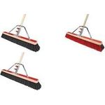 Peggy Perfect Saalbesen mit Stiel "Bulldozer", 600 mm Holzkörper, mit Schraubfix Plus Halterung, passend für alle - 1 Stück (4662)