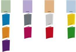 CONQUERANT CLASSIQUE Cahier 240 x 320 mm, séyès, violet couverture en Polypro, 96 pages, agrafé, papier de 90 g/m2 - 10 Stück (100105481)