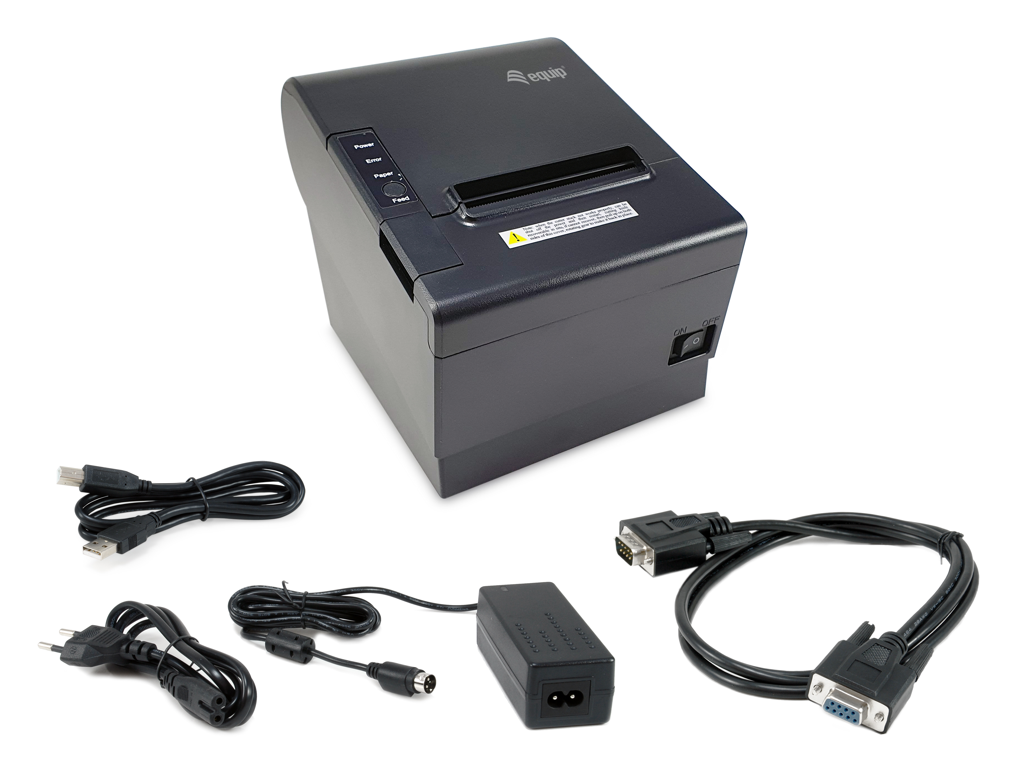 equip 351003 Belegdrucker 80 mm 203 dpi Thermodirekt Schwarz
