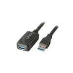 Lindy 5m USB 3.0 Aktivverlängerung 5m USB 3.0 Verlängerung am USB-Anschluss Typ A des Computers (43155)