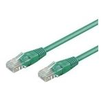 Wentronic Goobay CAT 6 Patchkabel, U/UTP, Grün, 1 m - CCA Kupfergemisch (68440)