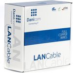 DSIT DANICOM CAT7 S/FTP Außenkabel 100m Starrleiter PE (Fca) 100% Kupfer