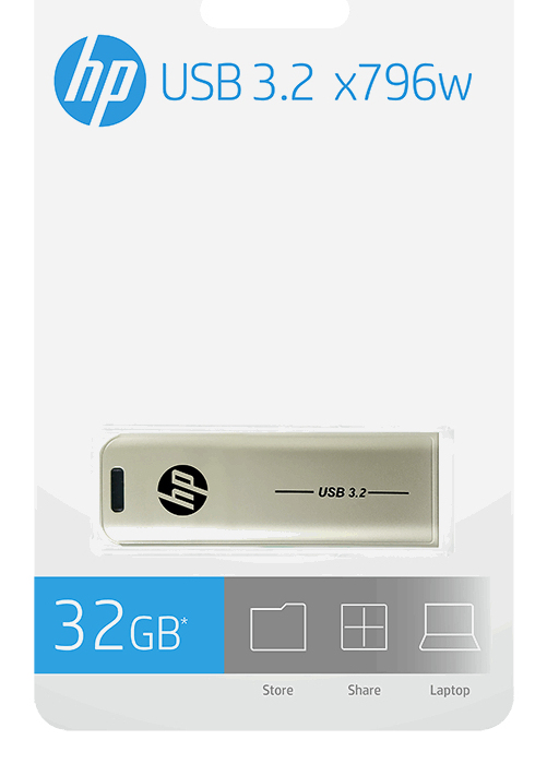 HP x796w USB-Stick 32 GB USB 3.2 Gen 1 Silber