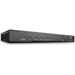 Lindy 4 Port HDMI 18G Splitter mit Audio & Downscaling Verteilt HDMI 2.0 Signale auf 4 Displays und extrahiert digitales oder analoges Audio (38231)