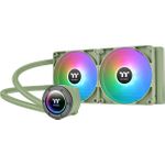 Thermaltake TH280 V2 ARGB. Typ: Flüssigkeitskühlung, Maximaler Luftstrom: 84,32 cfm, Maximum Luftdruck: 3,02 mmH2O, Lagertyp: Hydraulisch. Produktfarbe: Grün (CL-W375-PL14MG-A)
