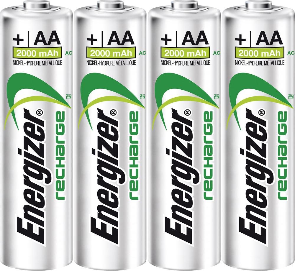 Energizer Accu Recharge Power Plus 2000 AA BP4 Nickel Metall-Hydrid 2000mAh 1.2V (E300626700)