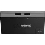 UGREEN 2 Ports USB 2.0 Teilen Switch 5,10cm (2") 1 Out Umschalter für Drucker Scanner Schwarz (30345)