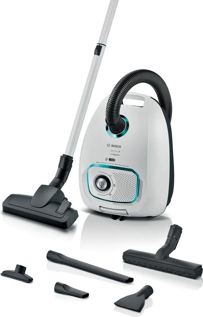 Bosch Serie 4 BGB41HYG1H Staubsauger mit Beutel, 600 W, weiß (BGB41HYG1H)