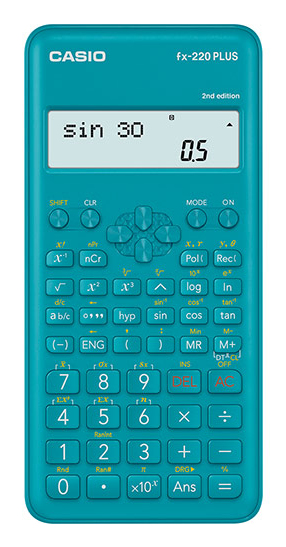Casio FX-220PLUS-2 Wissenschaftlicher Taschenrechner 12-stellig Blau