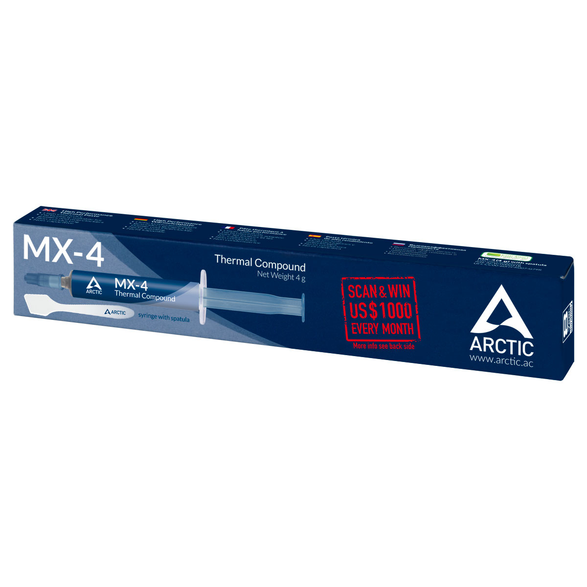 ARCTIC MX-4 Wärmeleitpaste 4 g mit Spatel Blau