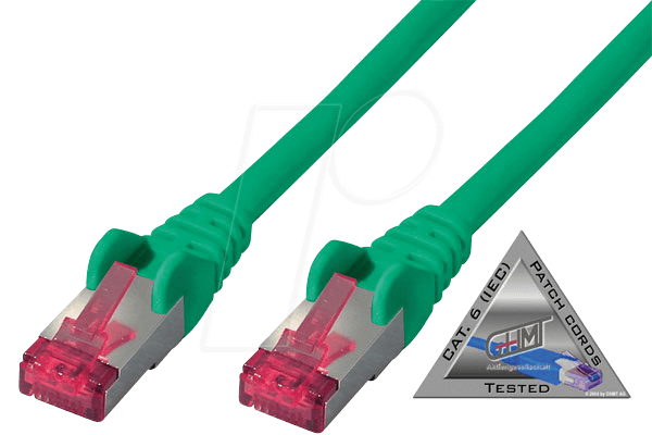 shiverpeaks BS75711-A0.5G Netzwerkkabel Grün 0,5 m Cat6a S/FTP (S-STP) (BS75711-A0,5G)