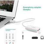 UGREEN USB-A To 3.5mm External Stereo Sound Adapter Black 15cm (30724)