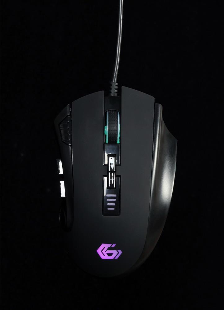GEMBIRD Gaming-Maus 12-Tasten LED-Beleuchtung schwarz