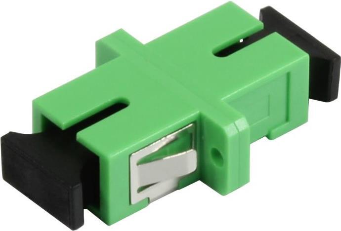 \LWL-Kupplung,SC(APC)-Buchse/SC(APC)-Buchse, 9/125u Singlemode, simplex, PVC, Keramikhülse, mit Flansch, Synergy 21 (S215593)