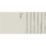LEITZ Tauenpapier-Register, A-Z, für 6 Ordner, grau (1306-00-85)
