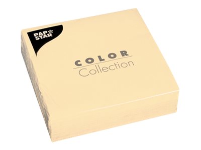 PAPSTAR COLOR Collection Serviette 33 x 33 cm Cremefarben