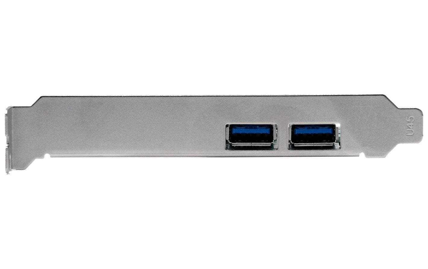 Exsys EX-11049 PCIe USB 3.2 Gen 1 Schnittstellenkarte 2+2 Ports Schwarz/Silber