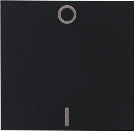 KOPP HK07 Flächenwippe mit Aufdruck I-O & Federplatte (IP20 | 2-polig) (491950008)