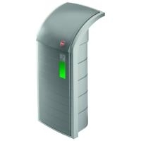 Hailo Wertstoffbehälter ProfiLine WSB 120, 120 Liter, grau aus ABS-Kunststoff, mit Müllsackhalter, extra große Einwurf- - 1 Stück (0912-060)