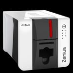 Evolis Zenius 2 GO PACK, einseitig, 12 Punkte/mm (300dpi), USB Kartendrucker, einseitig, Thermotransfer (Farbsublimation, 4-Farb, monochrom), Auflösung: 12 Punkte/mm (300 dpi), Geschwindigkeit (max.): 700 Karten/Stunde, USB (2.0), inkl.: Netzteil, Netzkabel (EU), ID-All, 100 Karten, Farbband (ZN2-GP-E)