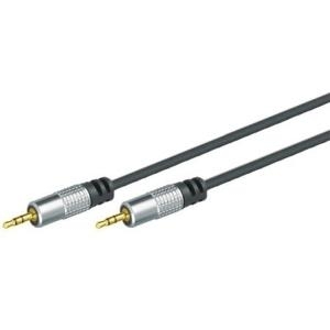 Professional Audiokabel High Quality, 3,5 mm Stereo Klinkenst./St., 5,0 m Verchromter Metall-Klinkenstecker 3,5mm stereo und verchromter Metall-Klinkenstecker 3,5mm Stereo, vergoldete Kontakte (499308125)