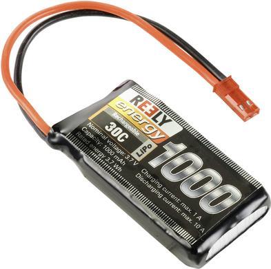 Reely Modellbau-Akkupack (LiPo) 3.7 V 1000 mAh Zellen-Zahl: 1 30 C BEC-Buchse (RE-7747023)