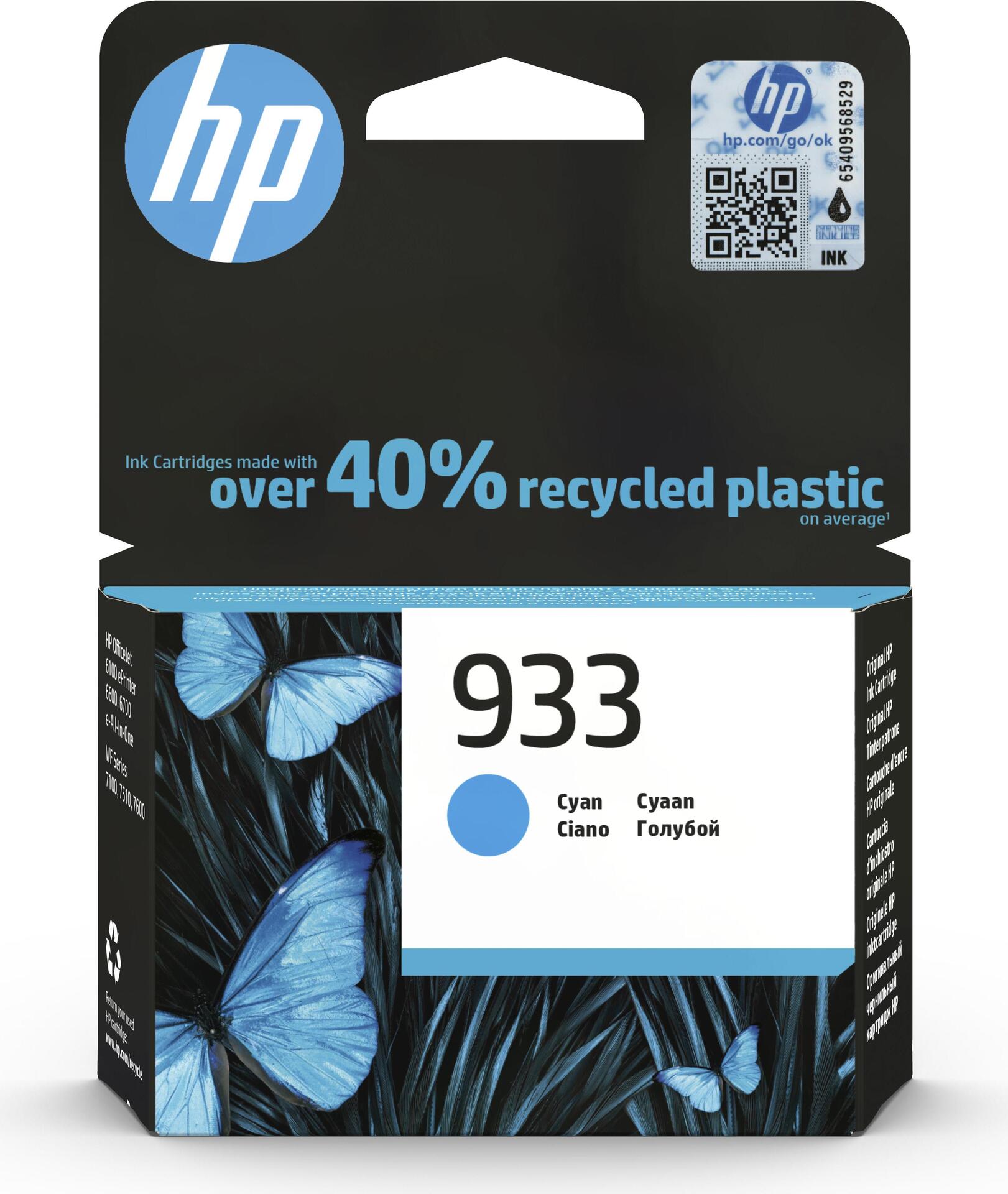 HP 933 4 ml Cyan original (CN058AE#BGY)