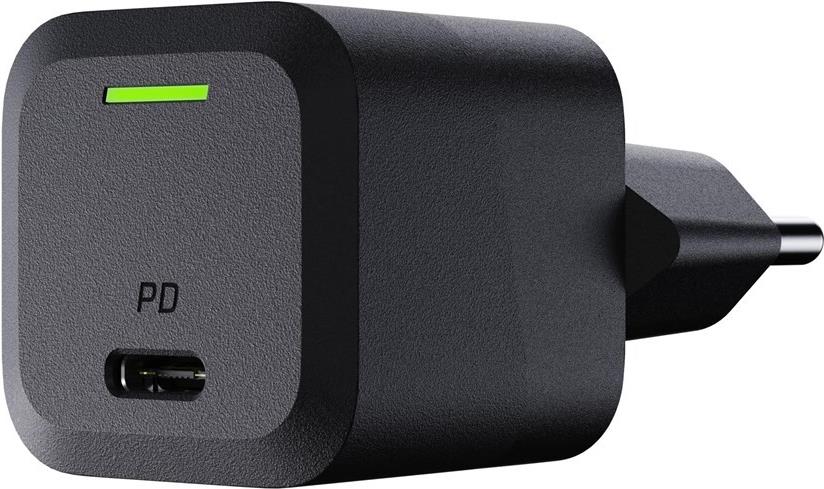 USB Charger Green Cell PowerGaN 33 W PD 3.0 QC 3.0 1x USB-C black (CHARGC06)