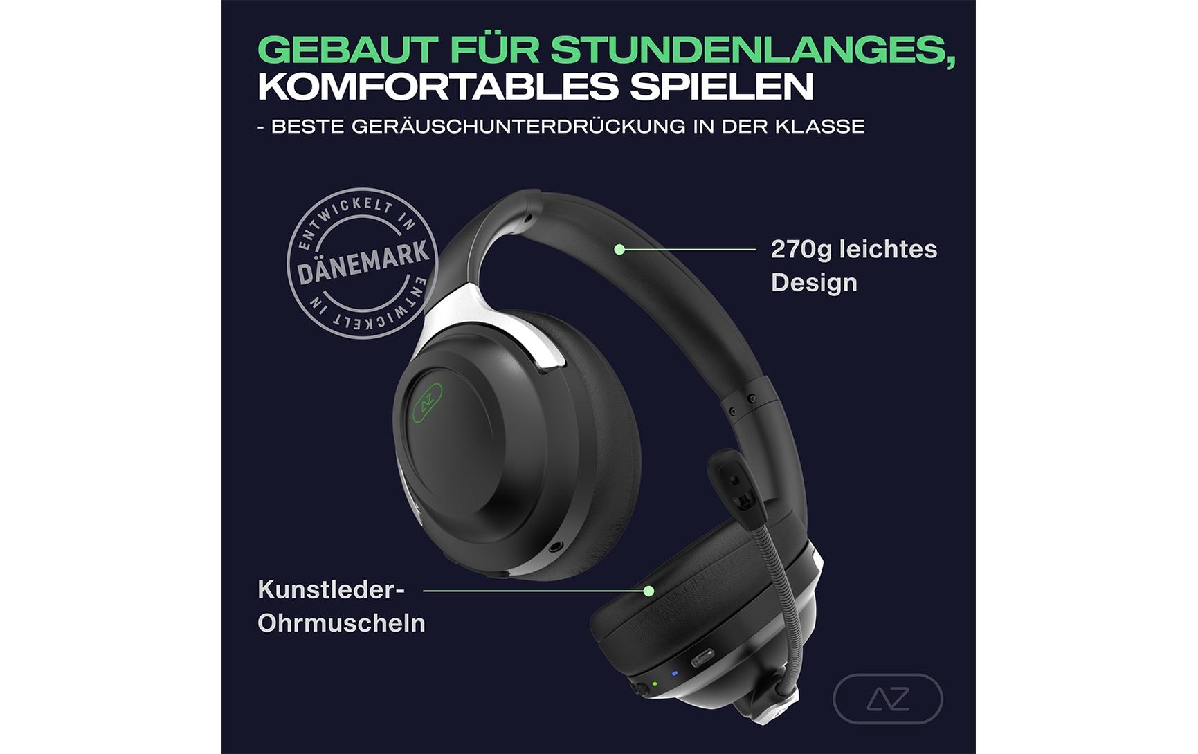 AceZone A-Spire Gaming-Headset Schwarz