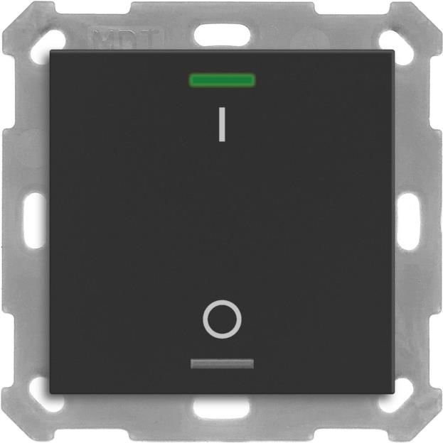 MDT BE-TAL55T106.B1 KNX Taster Light 55 1f RGBW Temperatursensor sw matt Schalt. 1 (BE-TAL55T106.B1)